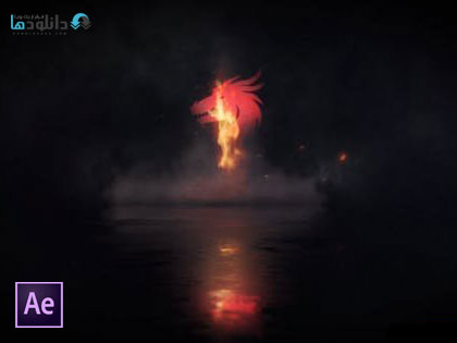 پروزه-نمایش-لوگو-Fire-Surge-Logo-Reveal