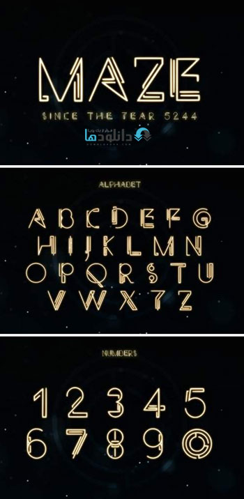 فونت-انگلیسی-maze-font-family