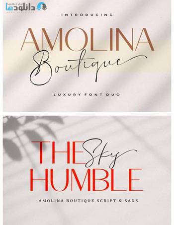 فونت-انگلیسی-Amolina-Boutique-Font