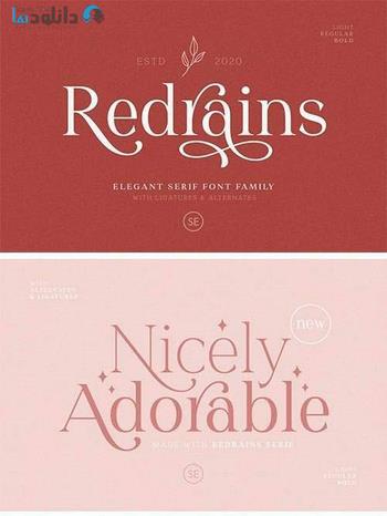 فونت-Redrains-font