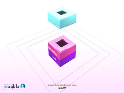 پروژه-نمایش-لوگو-cube-logo-reveal