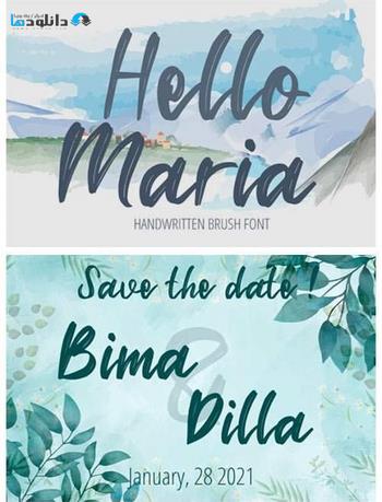 فونت-Hello-Maria-Font