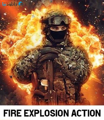 اکشن-فتوشاپ-Fire-Explosion-Action