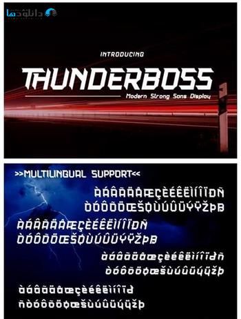 فونت-Thunderboss-Font