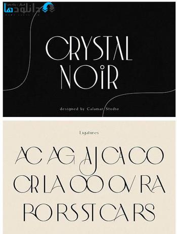 فونت-Crystal-Noir