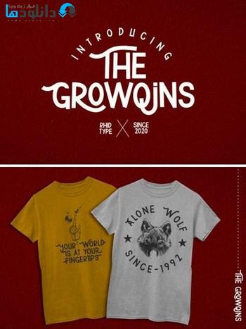 فونت-The-Growqins-Font