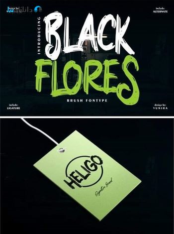 فونت-Black-Flores-Font