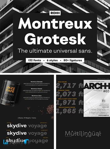 فونت-Montreux-Grotesk-Superfamily