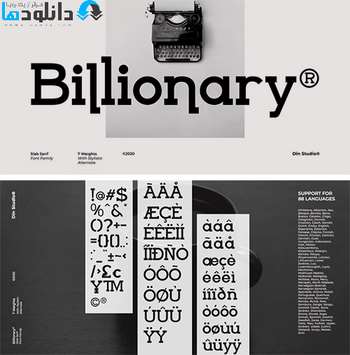 فونت-Billionary-Font-Family