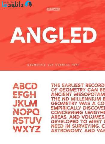فونت-Geometric-Cut-Angles-Font