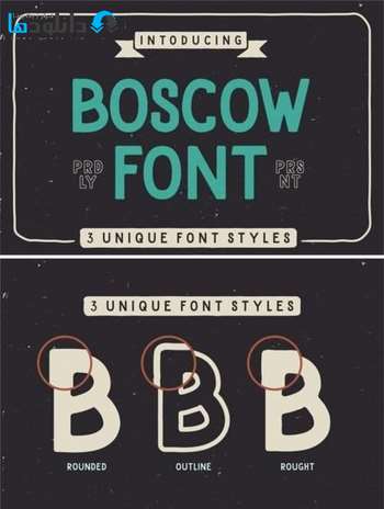 فونت-Boscow-Font