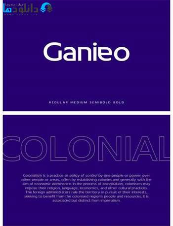 فونت-Ganieo-Font